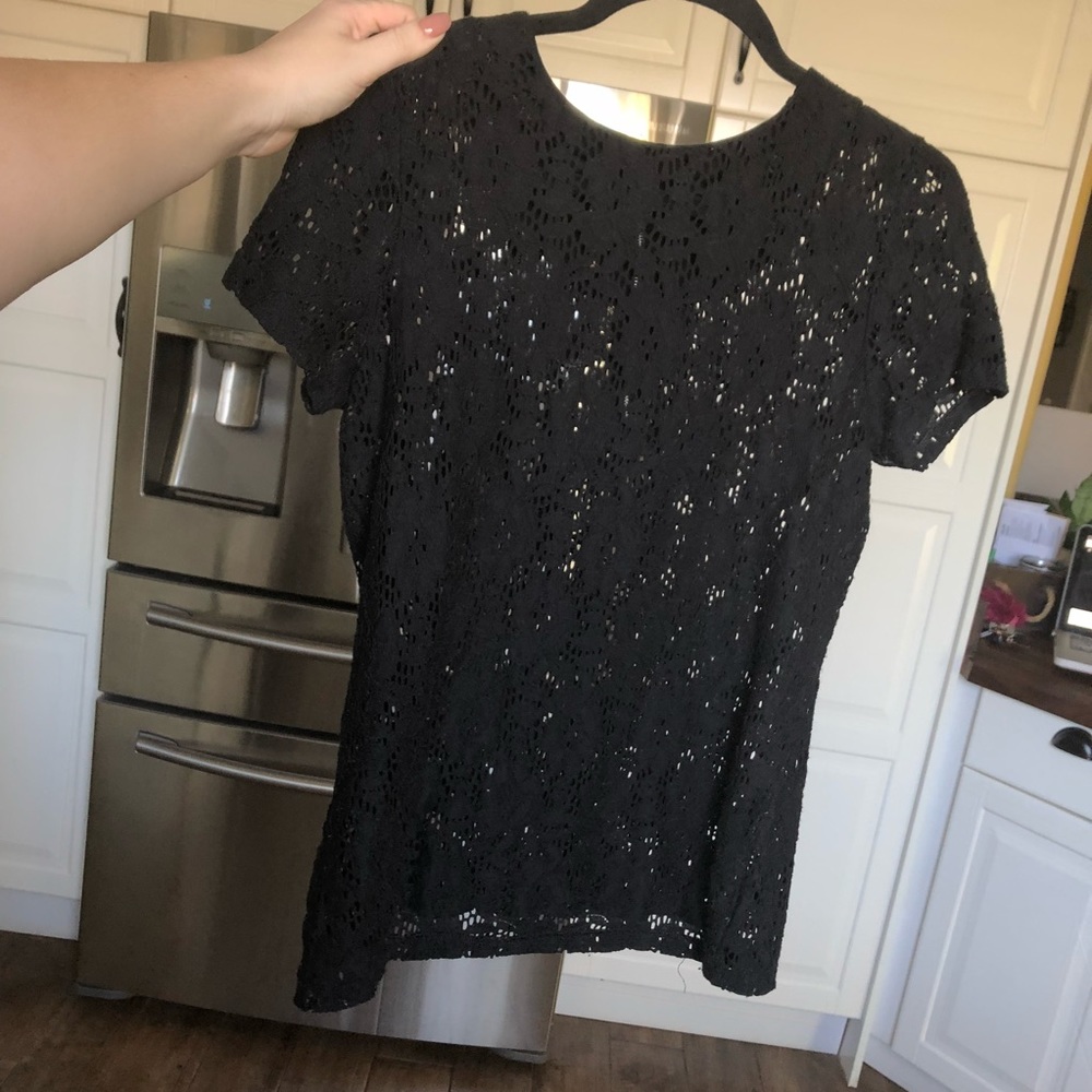 Ralph Lauren Black Lace Shirt